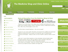 Tablet Screenshot of medicineshopandclinic.com